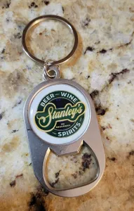 CustomFlyingDiscs.Com - Multi-use Alloy Bottle Opener Keychain