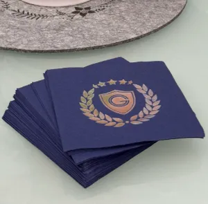 CustomFlyingDiscs.Com - Custom Foil Stamped Beverage Napkin