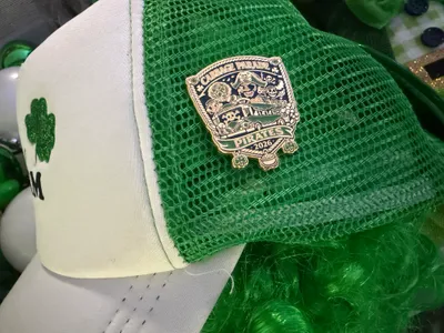 Worn on my hat for St Patricks day and parade