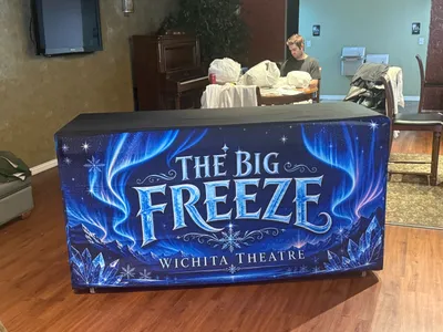 Lobby setup for Frozen live in stage