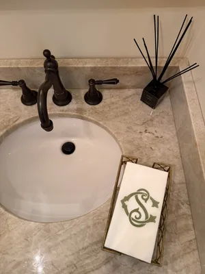 Custom Linen Guest Towel Napkin - Guest Bath hand towels