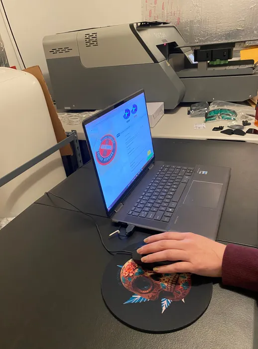 CustomFlyingDiscs.Com - Custom Round Mouse Pad