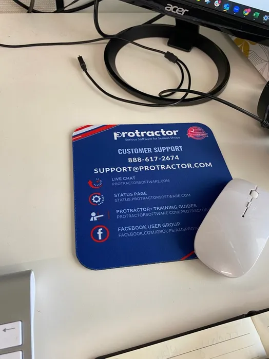 CustomFlyingDiscs.Com - Custom Square Mouse Pad