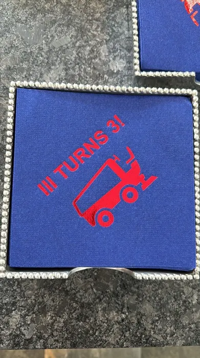 CustomFlyingDiscs.Com - Custom Linen Luncheon Napkin