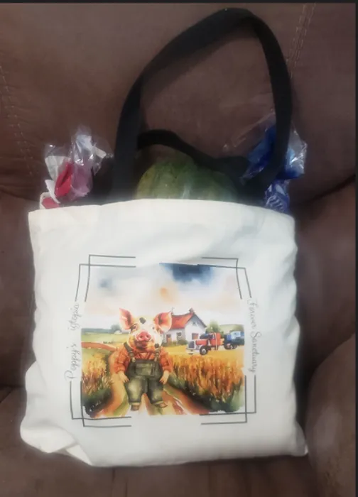 CustomFlyingDiscs.Com - Custom Natural Cotton Tote Bag