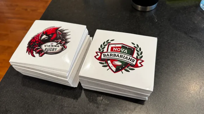 CustomFlyingDiscs.Com - Circle Stickers