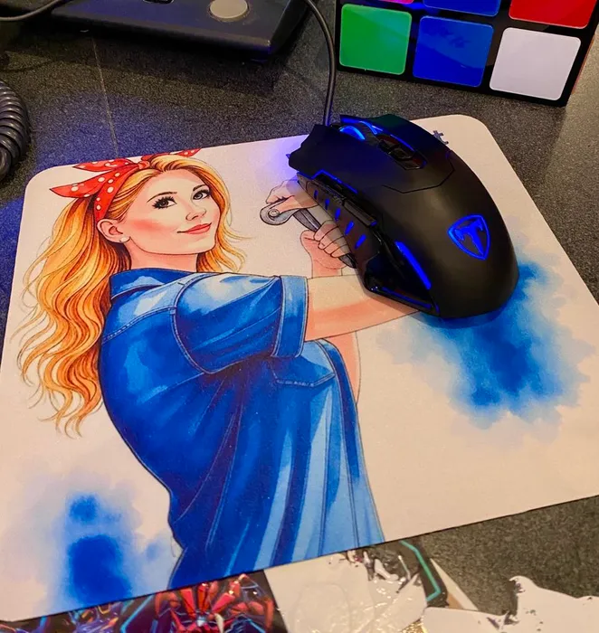 CustomFlyingDiscs.Com - Custom Printed Rectangular Mouse Pad