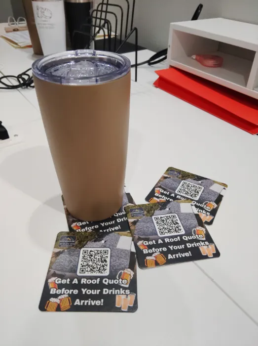 CustomFlyingDiscs.Com - Pulpboard Coasters