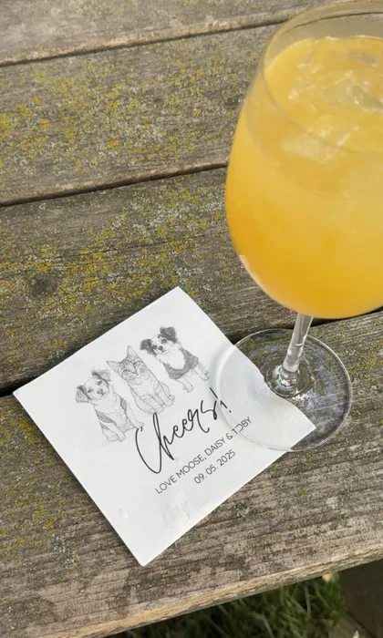 CustomFlyingDiscs.Com - Custom Beverage Napkin