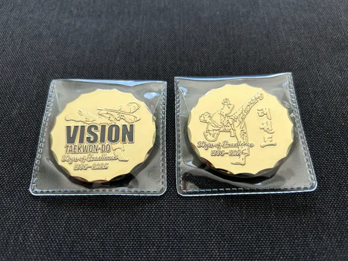 CustomFlyingDiscs.Com - Soft Enamel Challenge Coins