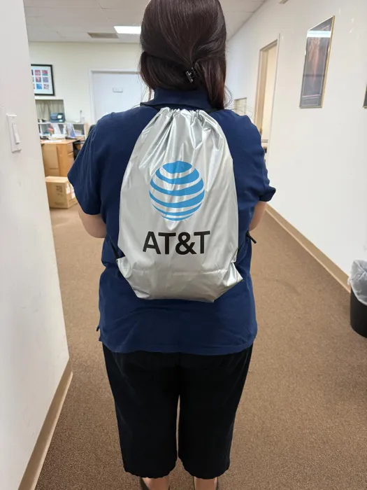 CustomFlyingDiscs.Com - Custom Reflective Drawstring Bag