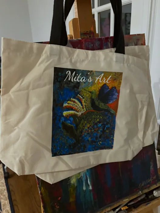 CustomFlyingDiscs.Com - Custom Natural Cotton Tote Bag