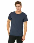 Men's Jersey Raw Neck T-Shirt Heather Navy