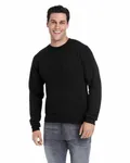Adult Triblend Crewneck Sweatshirt Black Solid