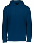 Adult Wicking Fleece Hooded Sweatshirt Navy