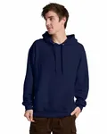 Unisex Ultimate™ CVC Ring-Spun Hooded Sweatshirt J Navy
