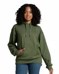 Unisex Ultimate™ CVC Ring-Spun Hooded Sweatshirt Military Grn Hth