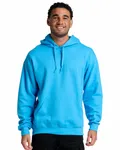 Unisex Ultimate™ CVC Ring-Spun Hooded Sweatshirt SOUL BLUE HTHR