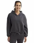 Ladies' Cropped Maria Hoodie Charcoal