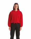 Ladies' Cropped Maria Hoodie FIRE RED
