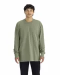 Unisex Heavyweight Cotton Long Sleeve T-Shirt Light Olive