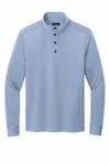 Brooks Brothers Mid-Layer Stretch 1/2-Button BB18202 Aegean Blue Heather