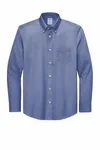 Brooks Brothers Wrinkle-Free Stretch Pinpoint Shirt BB18000 Cobalt Blue
