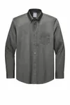 Brooks Brothers Wrinkle-Free Stretch Pinpoint Shirt BB18000 Deep Black