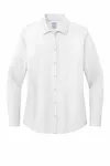 Brooks Brothers Women's Wrinkle-Free Stretch Pinpoint Shirt BB18001 WHITE