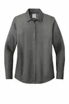 Brooks Brothers Women's Wrinkle-Free Stretch Pinpoint Shirt BB18001 Deep Black