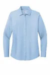 Brooks Brothers Women's Wrinkle-Free Stretch Pinpoint Shirt BB18001 Newport Blue