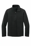 Eddie Bauer 1/2-Zip Microfleece Jacket. EB226 BLACK