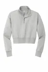 District Women's V.I.T. Fleece 1/2-Zip DT6111 Light Heather Grey