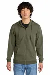 District Perfect Tri Fleece Full-Zip Hoodie DT1302 New Navy