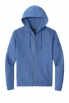 District Perfect Tri Fleece Full-Zip Hoodie DT1302 Royal Frost