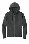 District Perfect Tri Fleece Full-Zip Hoodie DT1302 Heathered Charcoal