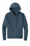 District Perfect Tri Fleece Full-Zip Hoodie DT1302 Navy Frost