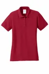 Port & Company Women's Core Blend Pique Polo. LKP155 RED