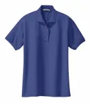 Port Authority Women's Silk Touch Polo. L500 Mediterranean Blue