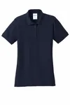 Port & Company Women's Core Blend Pique Polo. LKP155 DEEP NAVY