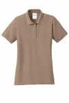 Port & Company Women's Core Blend Pique Polo. LKP155 SAND