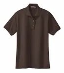 Port Authority Women's Silk Touch Polo. L500 Coffee Bean