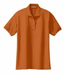 Port Authority Women's Silk Touch Polo. L500 Texas Orange
