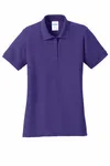 Port & Company Women's Core Blend Pique Polo. LKP155 PURPLE
