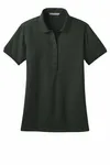Port Authority Women's Stretch Pique Polo. L555 Grey Smoke