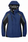 Port Authority Women's Colorblock 3-in-1 Jacket. L321 Admiral Blue/ Black/ Magnet