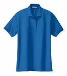Port Authority Women's Silk Touch Polo. L500 Strong Blue