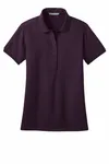 Port Authority Women's Stretch Pique Polo. L555 Aubergine Purple