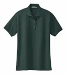 Port Authority Women's Silk Touch Polo. L500 Dark Green