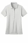 Port Authority Women's Stretch Pique Polo. L555 WHITE